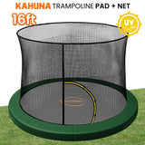 Darrahopens Sports & Fitness > Trampolines > Trampolines & Accessories Kahuna 16ft Trampoline Pad and Net - Green