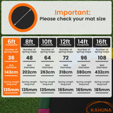 Darrahopens Sports & Fitness > Trampolines > Trampolines & Accessories Kahuna 6ft Trampoline Replacememnt Safety Pad Cover and Spring Jumping Bounce Mat Orange