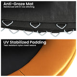 Darrahopens Sports & Fitness > Trampolines > Trampolines & Accessories Kahuna 6ft Trampoline Replacememnt Safety Pad Cover and Spring Jumping Bounce Mat Orange