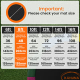 Darrahopens Sports & Fitness > Trampolines > Trampolines & Accessories Kahuna 8ft Replacement Trampoline Safety Pad Cover and Jumping Spring Mat - Blue