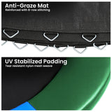 Darrahopens Sports & Fitness > Trampolines > Trampolines & Accessories Kahuna 8ft Replacement Trampoline Safety Pad Cover and Jumping Spring Mat - Rainbow