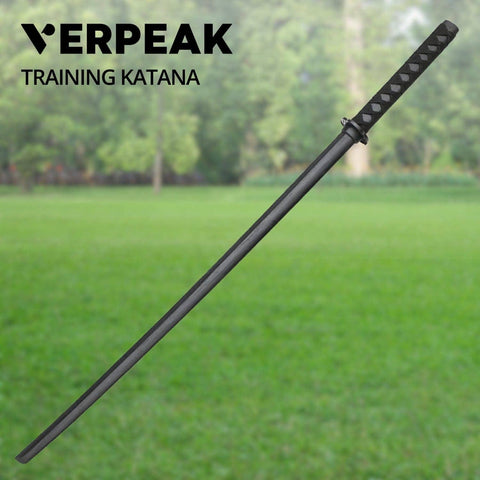 Darrahopens Sports & Fitness VERPEAK Polypropylene with Scabbard Training Katana Removable Hand Guards Black