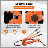 Darrahopens Tools 12T Porta Power Kit Hydraulic Ram Pump Oil Hose Automotive Body Repair Tool