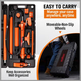 Darrahopens Tools 12T Porta Power Kit Hydraulic Ram Pump Oil Hose Automotive Body Repair Tool