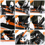 Darrahopens Tools 1500LBS Motorcycle Hydraulic Pump Scissor Jack ATV UTV Heavy Duty Portable