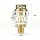 Darrahopens Tools > Air Compressor > Air Compressors Accessories 1/4'' Bsp Mini In-Line Oil Lubricator Air Tool Oil Lubricator Oiler Compressor Hose Automatic Lubrication For Pneumatic