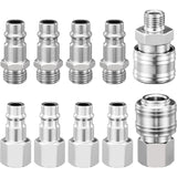 Darrahopens Tools > Air Compressor > Air Compressors Accessories 1/4" Bsp Pneumatic Quick Connector, 10 Pieces European Air Compressor Fitting, Compressor Connector For Pneumatic Hose