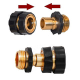 Darrahopens Tools > Air Compressor > Air Compressors Accessories 3/4 Inch Garden Hose Quick Connect - Universal Brass Fitting for Fast Hose Connection
