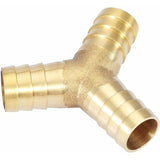 Darrahopens Tools > Air Compressor > Air Compressors Accessories Brass Hose Barb, 3 Way Y Type Brass Hose Barbed Fitting Adapter Connector For Water/Oil/Gas/Air Pipes (12Mm 1Pc)
