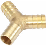 Darrahopens Tools > Air Compressor > Air Compressors Accessories Brass Hose Barb, 3 Way Y Type Brass Hose Barbed Fitting Adapter Connector For Water/Oil/Gas/Air Pipes (12Mm 1Pc)