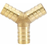 Darrahopens Tools > Air Compressor > Air Compressors Accessories Brass Hose Barb, 3 Way Y Type Brass Hose Barbed Fitting Adapter Connector For Water/Oil/Gas/Air Pipes (12Mm 1Pc)