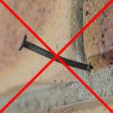 Darrahopens Tools > Industrial Tools 5 Pack 76mm (3") Brick Hooks - Wall Clips Hangers For Pictures Pot Plants