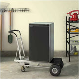 Darrahopens Tools > Industrial Tools > Ladders & Scaffolding Black 4 In 1 Folding Toe Plate Hand Truck for Heavy Loads, Aluminium and Steel Hybrid In Australia - Darrahopens