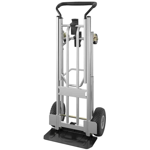 Darrahopens Tools > Industrial Tools > Ladders & Scaffolding Black 4 In 1 Folding Toe Plate Hand Truck for Heavy Loads, Aluminium and Steel Hybrid In Australia - Darrahopens