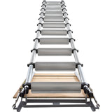 Darrahopens Tools > Industrial Tools > Ladders & Scaffolding VEVOR Attic Ladder Telescoping, 158.76kg Capacity, 100cm x 59.94cm,Multi-Purpose Aluminium Extension, Lightweight and Portable,Fits298.7cm-320.04cmCeilingHeights,Convenient Access to Your Attic Standa