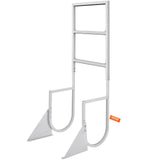 Darrahopens Tools > Industrial Tools > Ladders & Scaffolding VEVOR Dock Ladder, Flip-Up 3 Steps, 159 kg Load Capacity, Aluminum Alloy Pontoon Boat Ladder with 50.8 mm Wide Step & Nonslip Rubber Mat, Easy to Install for Ship/Lake/Pool/Marine Boarding