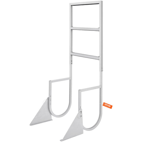 Darrahopens Tools > Industrial Tools > Ladders & Scaffolding VEVOR Dock Ladder, Flip-Up 3 Steps, 159 kg Load Capacity, Aluminum Alloy Pontoon Boat Ladder with 50.8 mm Wide Step & Nonslip Rubber Mat, Easy to Install for Ship/Lake/Pool/Marine Boarding