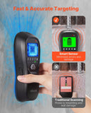 Darrahopens Tools > Industrial Tools > Ladders & Scaffolding VEVOR Stud Finder Wall Scanner, 5 in 1, Electronic Wall Stud Detector with Smart Sensor, High-Definition LCD Display and Audio Alarm, for the Center and Edge of Metal, AC Wire, Joists, Pipes, Black