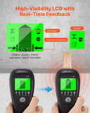 Darrahopens Tools > Industrial Tools > Ladders & Scaffolding VEVOR Stud Finder Wall Scanner, 5 in 1, Electronic Wall Stud Detector with Smart Sensor, High-Definition LCD Display and Audio Alarm, for the Center and Edge of Metal, AC Wire, Joists, Pipes, Black