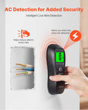 Darrahopens Tools > Industrial Tools > Ladders & Scaffolding VEVOR Stud Finder Wall Scanner, 5 in 1, Electronic Wall Stud Detector with Smart Sensor, High-Definition LCD Display and Audio Alarm, for the Center and Edge of Metal, AC Wire, Joists, Pipes, Black