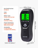Darrahopens Tools > Industrial Tools > Ladders & Scaffolding VEVOR Stud Finder Wall Scanner, 5 in 1, Electronic Wall Stud Detector with Smart Sensor, High-Definition LCD Display and Audio Alarm, for the Center and Edge of Metal, AC Wire, Joists, Pipes, Black