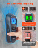 Darrahopens Tools > Industrial Tools > Ladders & Scaffolding VEVOR Stud Finder Wall Scanner, 5 in 1, Electronic Wall Stud Detector with Smart Sensor, High-Definition LCD Display and Audio Alarm, for the Center and Edge of Metal, AC Wire, Joists, Pipes, Blue