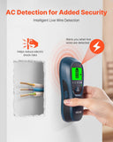 Darrahopens Tools > Industrial Tools > Ladders & Scaffolding VEVOR Stud Finder Wall Scanner, 5 in 1, Electronic Wall Stud Detector with Smart Sensor, High-Definition LCD Display and Audio Alarm, for the Center and Edge of Metal, AC Wire, Joists, Pipes, Blue