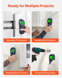 Darrahopens Tools > Industrial Tools > Ladders & Scaffolding VEVOR Stud Finder Wall Scanner, 5 in 1, Electronic Wall Stud Detector with Smart Sensor, High-Definition LCD Display and Audio Alarm, for the Center and Edge of Metal, AC Wire, Joists, Pipes, Blue
