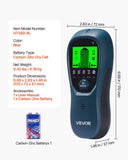 Darrahopens Tools > Industrial Tools > Ladders & Scaffolding VEVOR Stud Finder Wall Scanner, 5 in 1, Electronic Wall Stud Detector with Smart Sensor, High-Definition LCD Display and Audio Alarm, for the Center and Edge of Metal, AC Wire, Joists, Pipes, Blue