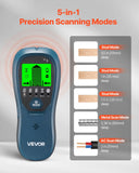 Darrahopens Tools > Industrial Tools > Ladders & Scaffolding VEVOR Stud Finder Wall Scanner, 5 in 1, Electronic Wall Stud Detector with Smart Sensor, High-Definition LCD Display and Audio Alarm, for the Center and Edge of Metal, AC Wire, Joists, Pipes, Blue