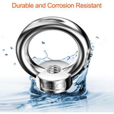 Darrahopens Tools > Industrial Tools > Lifts & Hoists 12 pcs Ring Nut, 304 Stainless Steel Ring Nuts, M8 Eye Nut, Eye Nuts, Lifting Rings, Eye Bolt For Lifting Accessories