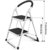 Darrahopens Tools > Industrial Tools > Lifts & Hoists Folding Portable Multi Step Ladder with Handrail Household A Type Iron Ladder