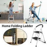 Darrahopens Tools > Industrial Tools > Lifts & Hoists Folding Portable Multi Step Ladder with Handrail Household A Type Iron Ladder