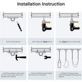 Darrahopens Tools > Industrial Tools > Lifts & Hoists Stainless Steel Ceiling Mount, 500kg Capacity, 180° Rotation, Suspension