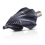 Darrahopens Tools > Industrial Tools > Lifts & Hoists VEVOR Step Drill Bit, 4.76 to 34.93 mm, 9.53 mm Triangular Shank, TiAlN Coating Cobalt High Speed Steel, Four Spiral Flute Step Bit for Metal, Stainless Steel, Aluminum, Wood, Plastic, Fiberglass