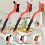 Darrahopens Tools > Industrial Tools > Masonry Tools 3 pcs Wire Brushes Set Stainless Steel Brass Carbon Nylon Scrub Brushes For Cleaning Welding Slag Stripping Rust Dust