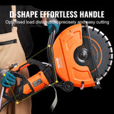 Darrahopens Tools > Industrial Tools > Masonry Tools VEVOR Electric Concrete Saw, 16 in, 2800 W 15 A Motor Circular Saw Cutter with Max. 6 in Adjustable Cutting Depth, Wet Disk Saw Cutter Includes Water Line, Pump and Blade, for Stone, Brick