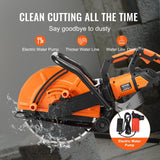 Darrahopens Tools > Industrial Tools > Masonry Tools VEVOR Electric Concrete Saw, 16 in, 2800 W 15 A Motor Circular Saw Cutter with Max. 6 in Adjustable Cutting Depth, Wet Disk Saw Cutter Includes Water Line, Pump and Blade, for Stone, Brick