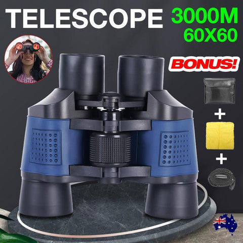 Darrahopens Tools > Industrial Tools > Measuring Tools & Sensors 60X60 Day/Night Vision Binoculars Telescope 3000M Waterproof Outdoor Travel
