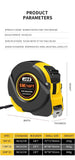 Darrahopens Tools > Industrial Tools > Measuring Tools & Sensors 7.5M Heavy Duty Steel Tape Measure -  Metric & Imperial Dual Scale - High Carbon Steel Blade, Anti-Slip ABS+TPR Casing, Push-Button Lock, Wear-Resistant for Construction & DIY