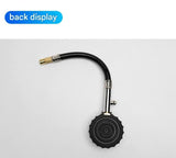 Darrahopens Tools > Industrial Tools > Measuring Tools & Sensors Black High Precision Mechanical Tyre Pressure Gauge - Durable Stainless Steel & Rubber Construction, Long Flexible Hose, Pressure Release & Zeroing Valve, 0-100 PSI Dial for Car, SUV, Motorcycle, Van