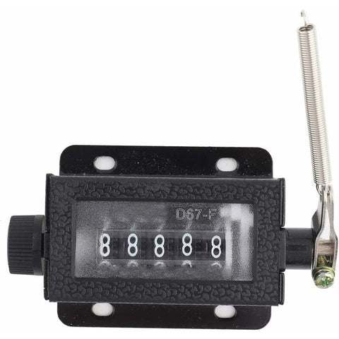 Darrahopens Tools > Industrial Tools > Measuring Tools & Sensors Digit Counter, Digit Display, D67‑F 5 Digit Mechanical Reset Manual Stroke Tally Counter