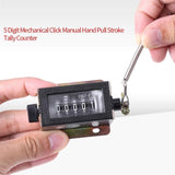 Darrahopens Tools > Industrial Tools > Measuring Tools & Sensors Digit Counter, Digit Display, D67‑F 5 Digit Mechanical Reset Manual Stroke Tally Counter