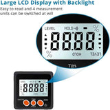 Darrahopens Tools > Industrial Tools > Measuring Tools & Sensors Digital Inclinometer Protractor 4 90° Level Box Angle Finder Backlight Bevel Gauge Magnetic Base Gauge In/Ft Mm/M With