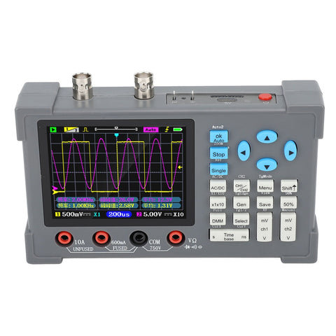 Darrahopens Tools > Industrial Tools > Measuring Tools & Sensors Digital Multimeter 2 Channels 120Mhz Bandwidth 250MSa/s Sampling Rate 500M Equivalent Sampling Rate 2500mAh In Australia - Darrahopens