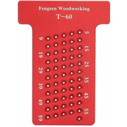 Darrahopens Tools > Industrial Tools > Measuring Tools & Sensors Scribing Ruler, T-Type Aluminum Alloy Woodworking Hole Gauge Carpenter Marking Tool, Wear-Resistant, For Woodworker And