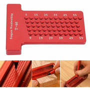Darrahopens Tools > Industrial Tools > Measuring Tools & Sensors Scribing Ruler, T-Type Aluminum Alloy Woodworking Hole Gauge Carpenter Marking Tool, Wear-Resistant, For Woodworker And