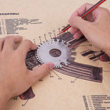 Darrahopens Tools > Industrial Tools > Measuring Tools & Sensors Stainless Steel 2-Sided ROund Wire Thickness Gauge For Measuring Non-Ferrous Wire And Metal, Tester Ruler Gauge