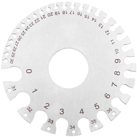Darrahopens Tools > Industrial Tools > Measuring Tools & Sensors Stainless Steel 2-Sided ROund Wire Thickness Gauge For Measuring Non-Ferrous Wire And Metal, Tester Ruler Gauge