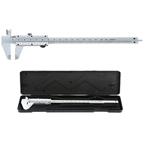 Darrahopens Tools > Industrial Tools > Measuring Tools & Sensors Stainless Steel Analog Vernier Caliper 150Mm / 0.02Mm High Precision Micrometer Tool With Depth, Inside And Outside